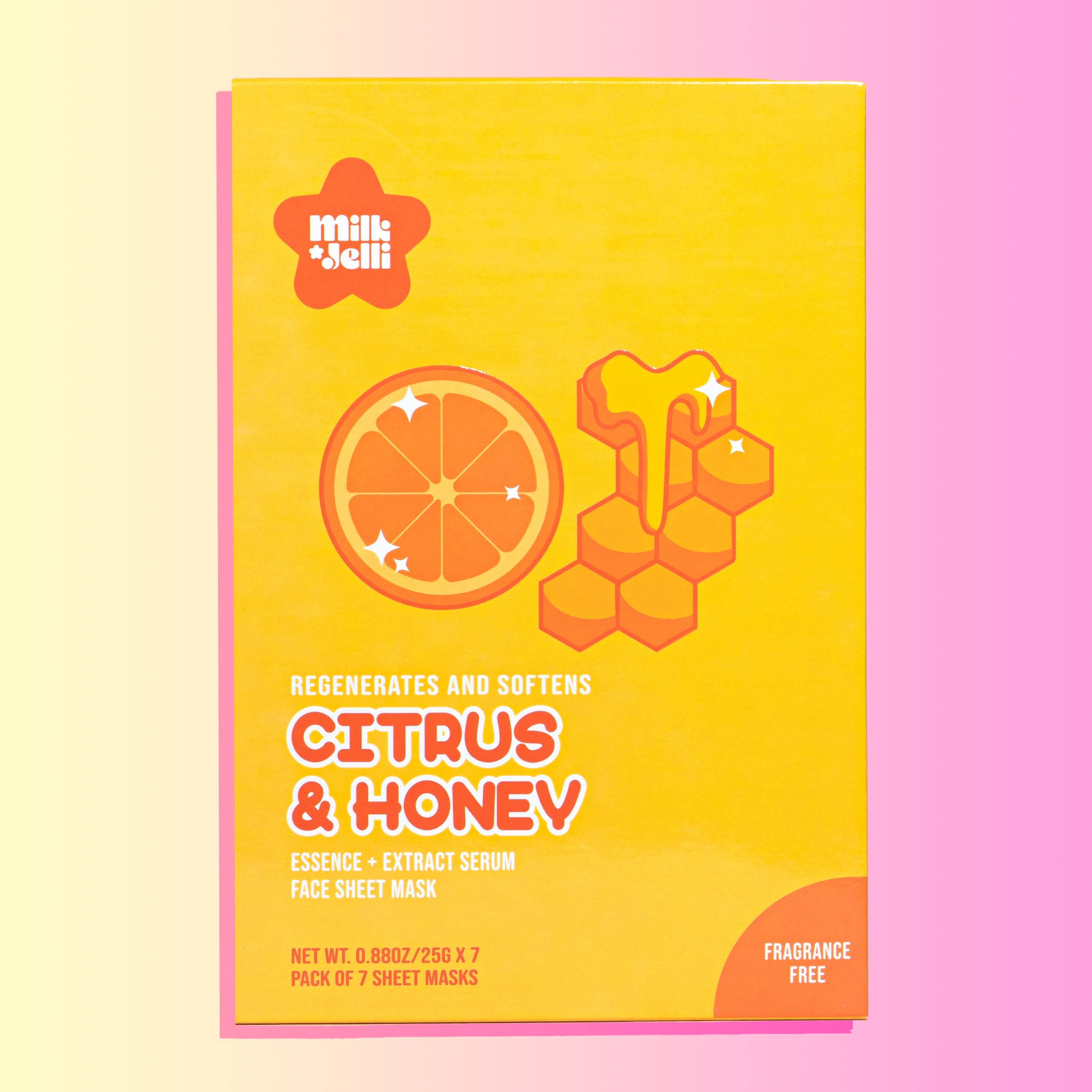 Citrus + Honey Face Mask Box of 7 – Milk Jelli