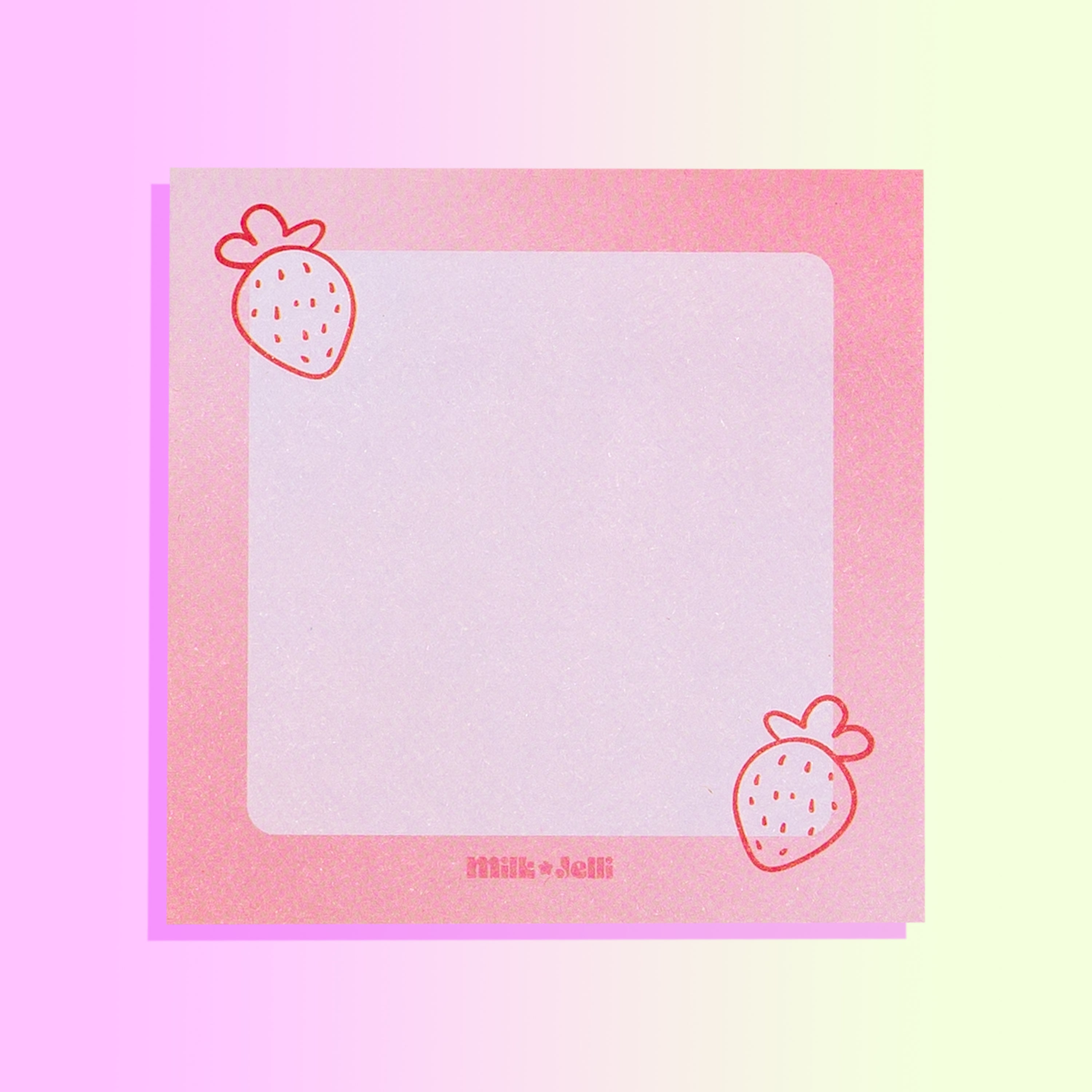 Strawberry Milk Sticky Notes