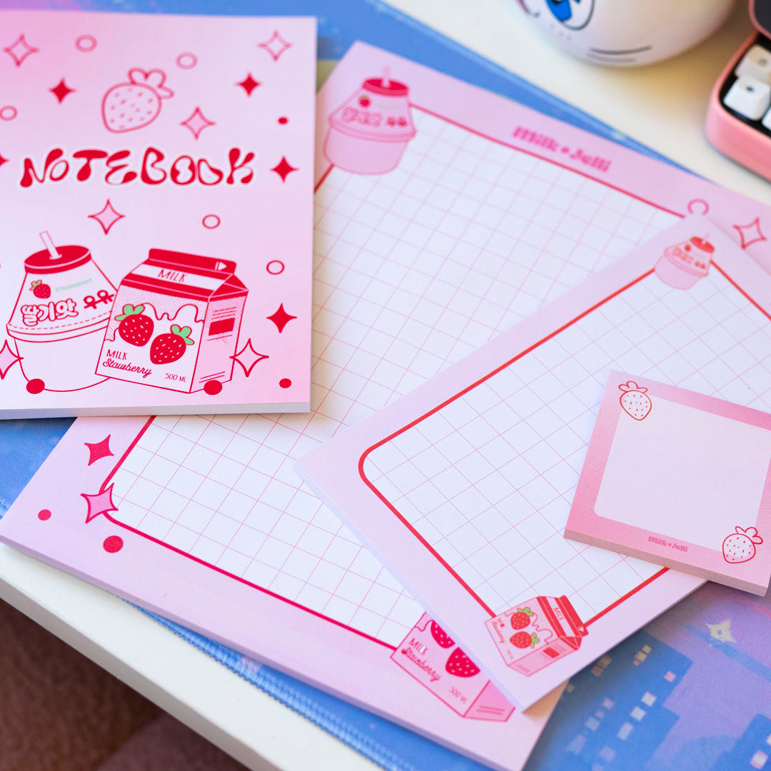 Strawberry Milk Notebook