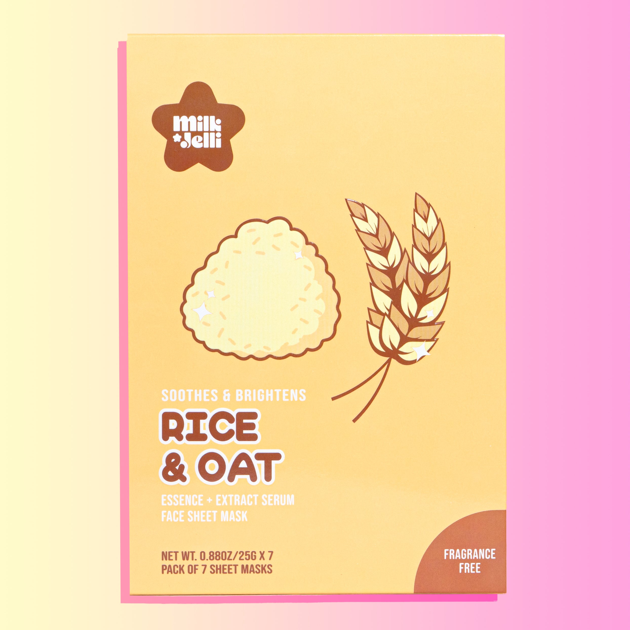 Rice + Oat Face Mask Box of 7 – Milk Jelli