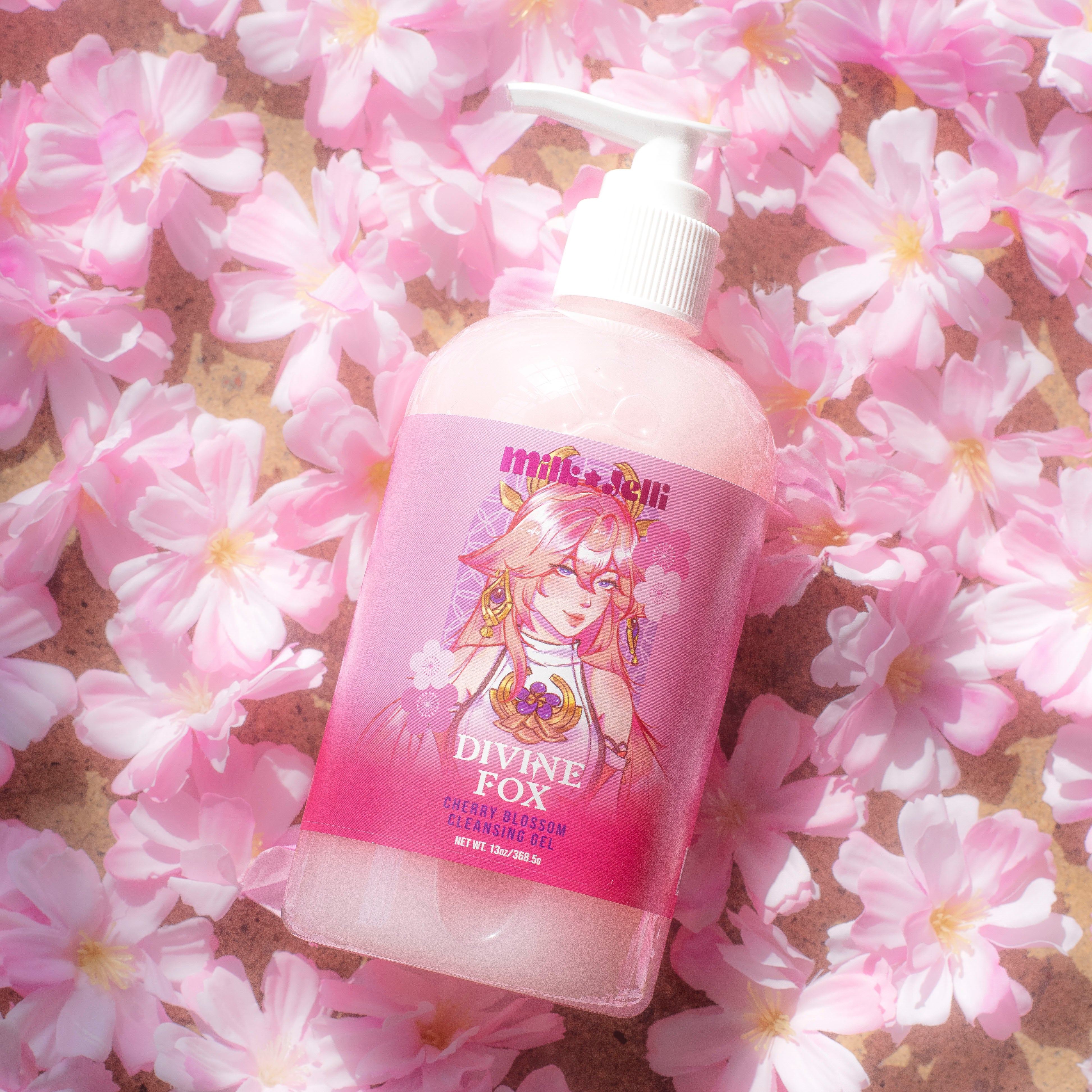 Divine Fox Cherry Blossom Cleansing Gel – Milk Jelli